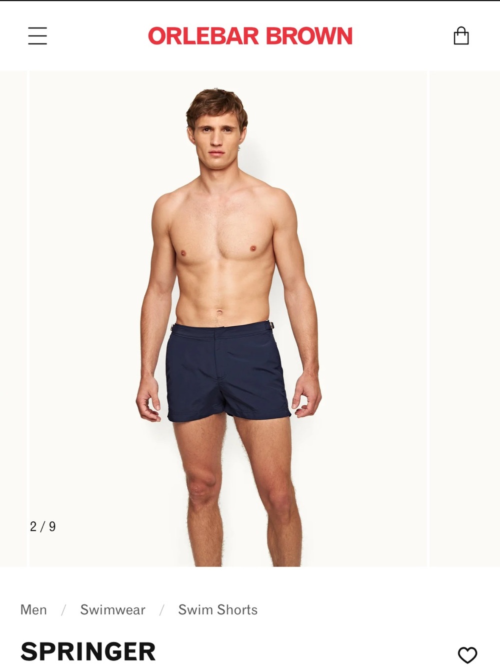 Orlebar Brown Navy Springer Swim lined Trunks